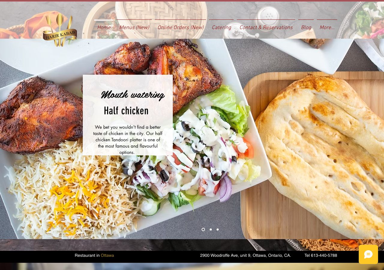 Homepage of Harir Kabab House
