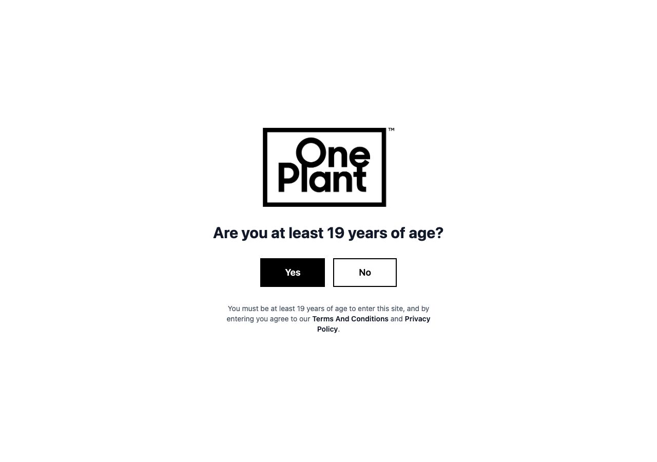 Homepage of One Plant
