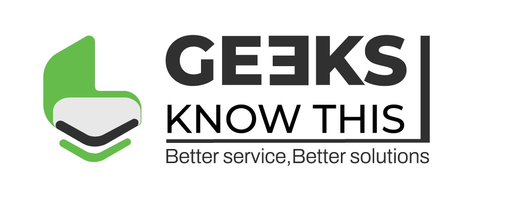 The Geeks Know This logo.